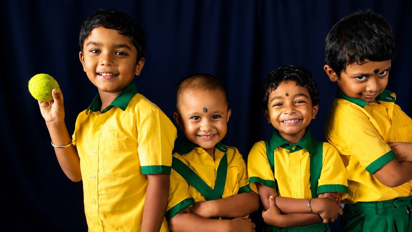 Children receiving educational support from New Life Fellowship Society