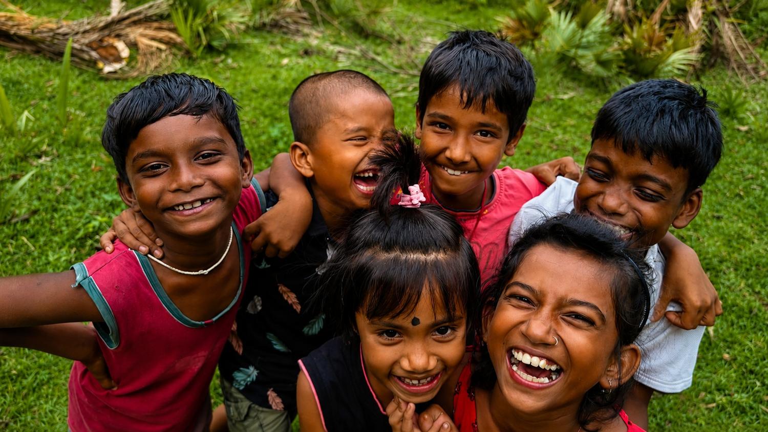 Children receiving educational support from New Life Fellowship Society