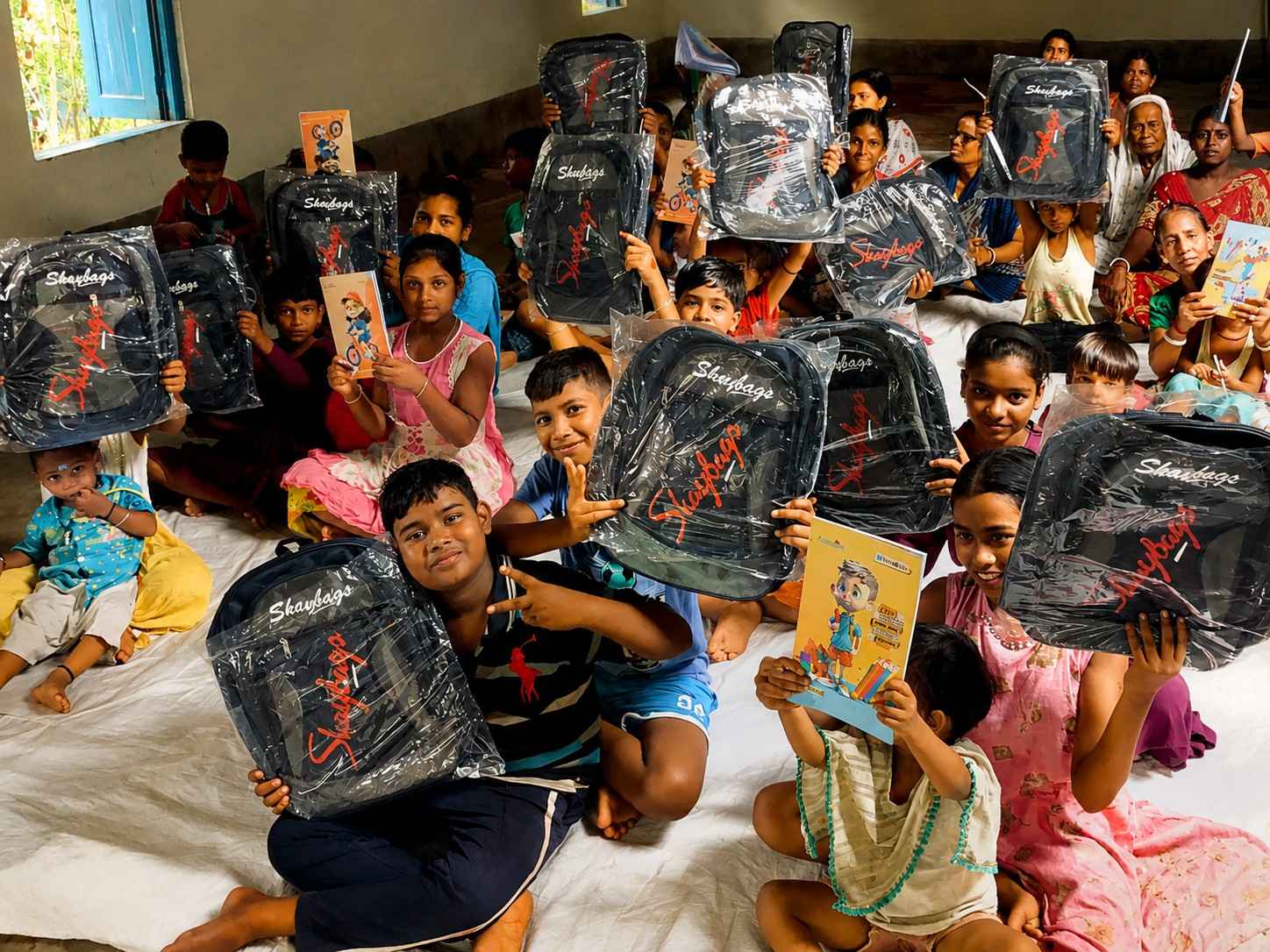 Children receiving educational support from New Life Fellowship Society