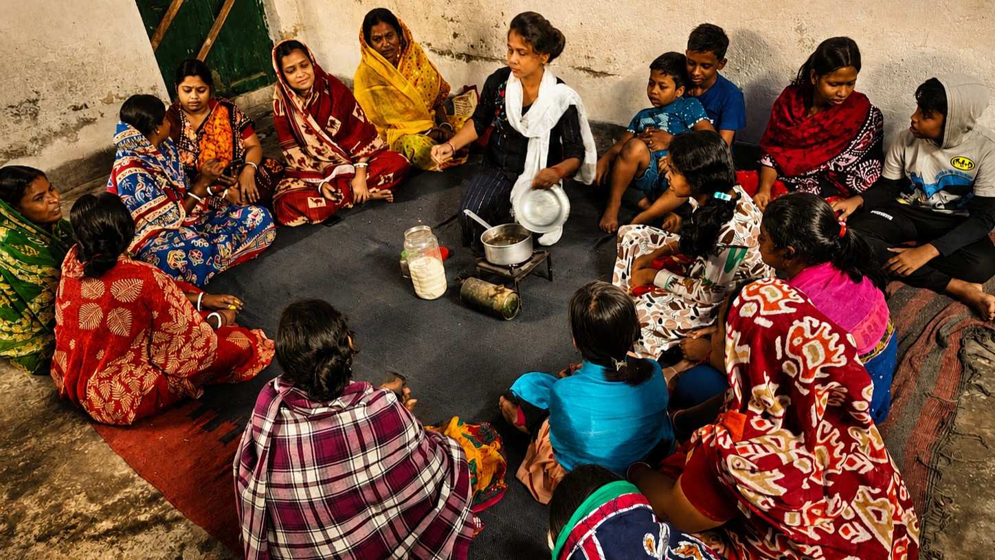 woman receiving support from New Life Fellowship Society